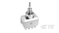 TE Connectivity / Alcoswitch Brand MPE406R Switch Push Button 4PDT Plunger 6A... - Picture 1 of 1