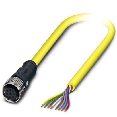 Câble capteur/actionneur Phoenix Contact 1406105 - 8 positions - PVC - jaune - f... - Photo 1/1