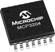 MCP3204T-CI/ST by Microchip Technology